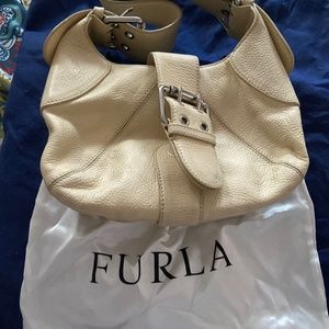 Cream Furla handbag